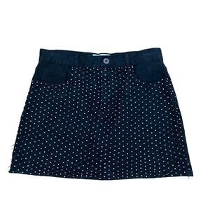 CLEARANCE Pistola Ryder Diamond Fishnet Denim Mini Skirt - Black, Size 27